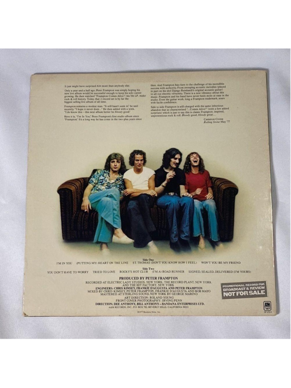 PETER FRAMPTON VINYL RECORD ✨✨✨ - Picture 2 of 6